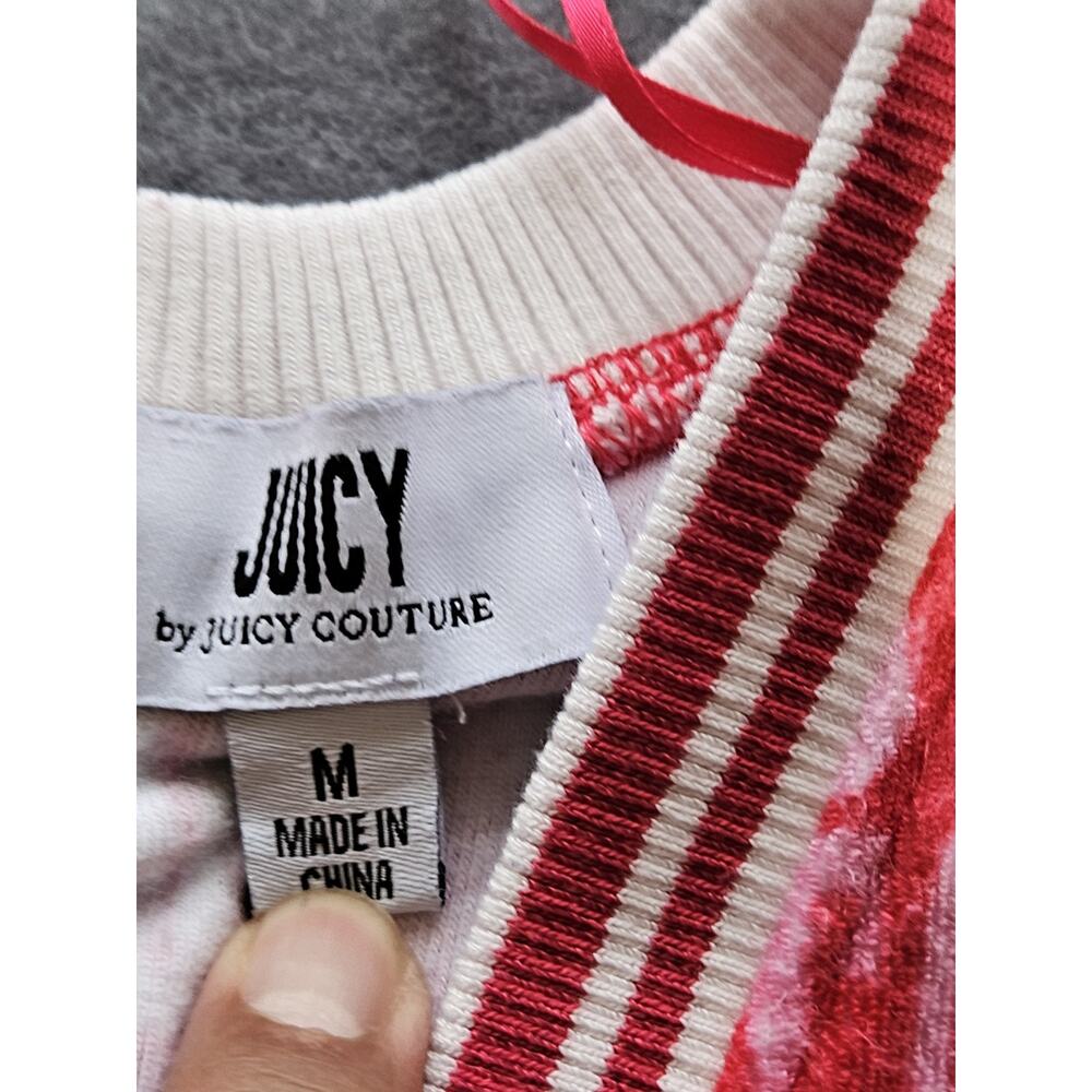 Juicy Couture Romper Womens Medium Pink Terry Cloth Logo Romper By Juicy Couture - Picture 4 of 9